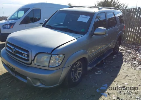 2004 Toyota Sequoia Limited V8 z USA, uszkodzony, nr VIN 5TDBT48A64S210352